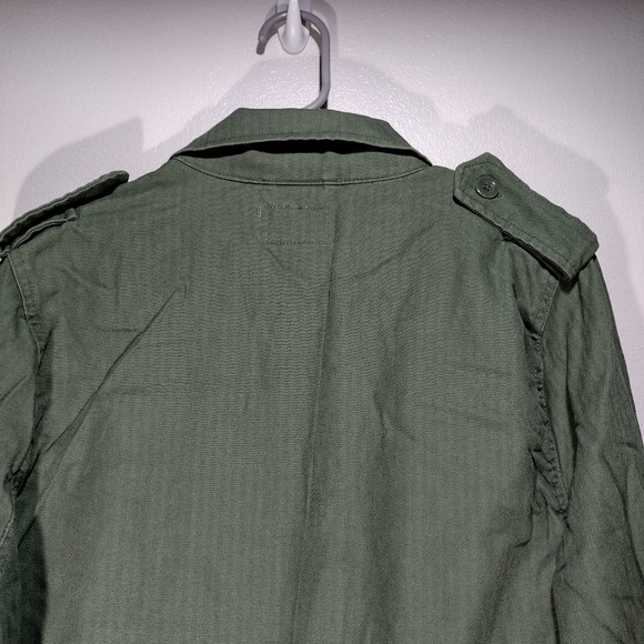 Universal Thread Goods & Co. Olive Green Button Up Military Style Jacket - Picture 8 of 12